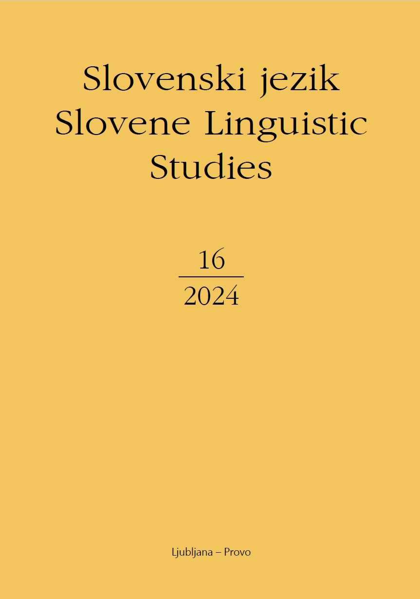 					Poglej Letn. 16 (2024): Slovenski jezik / Slovene Linguistic Studies
				