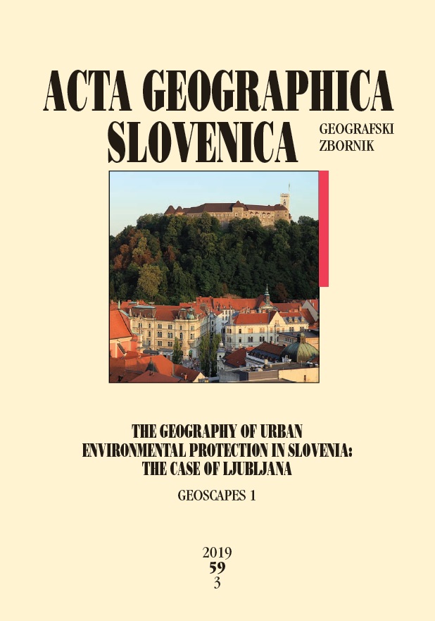 					View Vol. 59 No. 3 (2019): Geoscapes 1: The geography of urban environmental protection in Slovenia: The case of Ljubljana
				