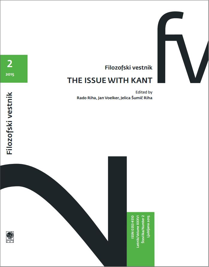 					View Vol. 36 No. 2 (2015): The Issue With Kant
				