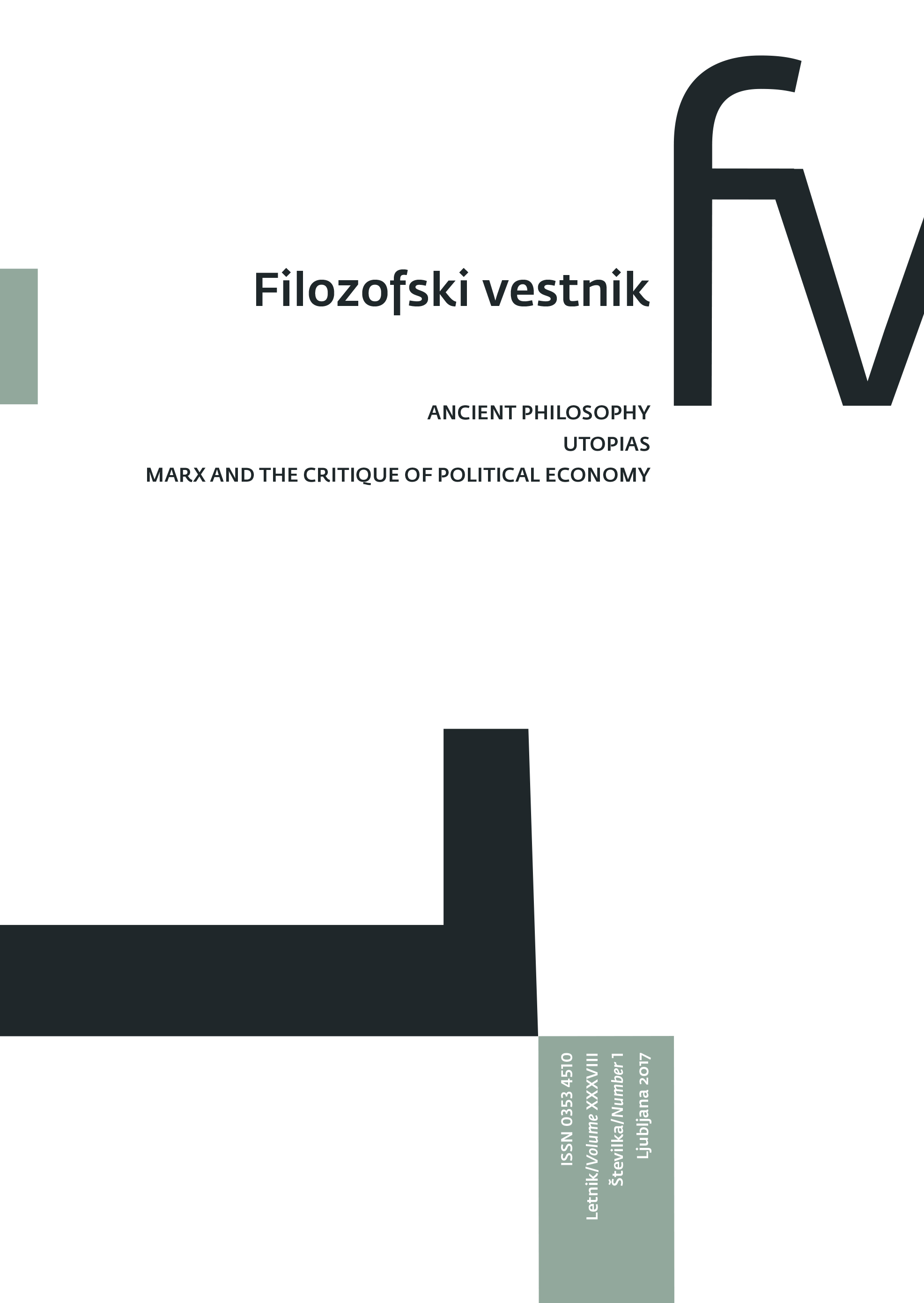 					View Vol. 38 No. 1 (2017): Ancient Philosophy; Utopias; Marx and the Critique of Political Economy
				